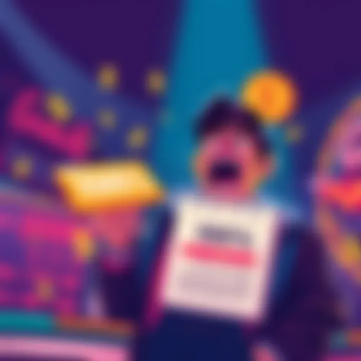 Illustration of a person excited about a 100% rakeback offer with dollar signs and a calendar marking March 1st.