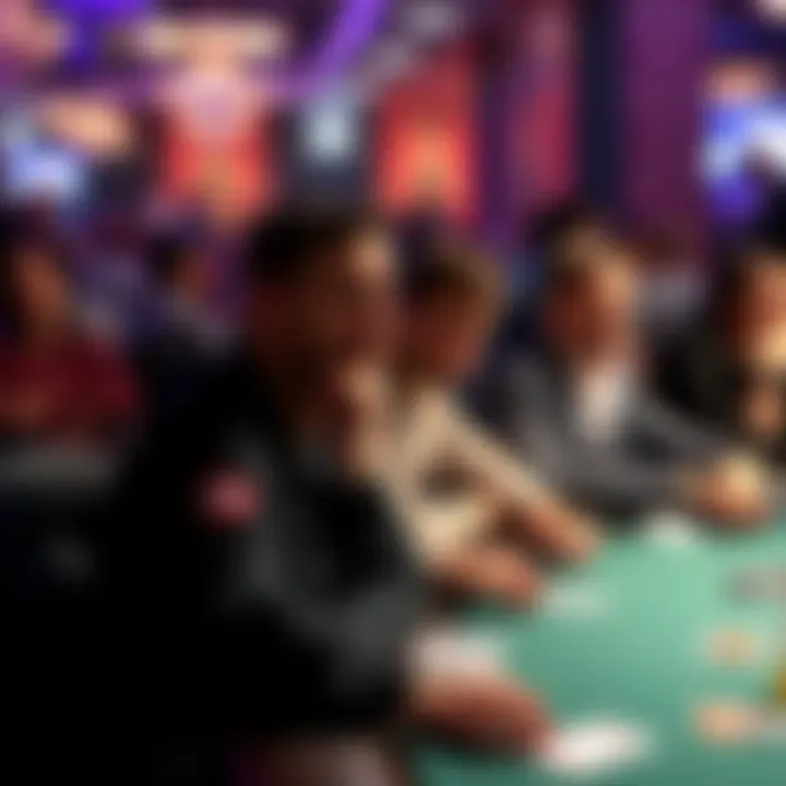Scene showing disappointed poker players after the cancellation of the main event final at 888poker, with empty tables and upset expressions.