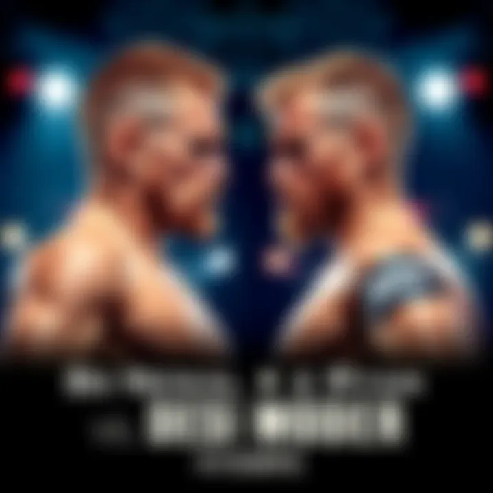 Bo Nickal and Ryan Loder posing for a promotional face-off ahead of their fight at UFC Des Moines 2025