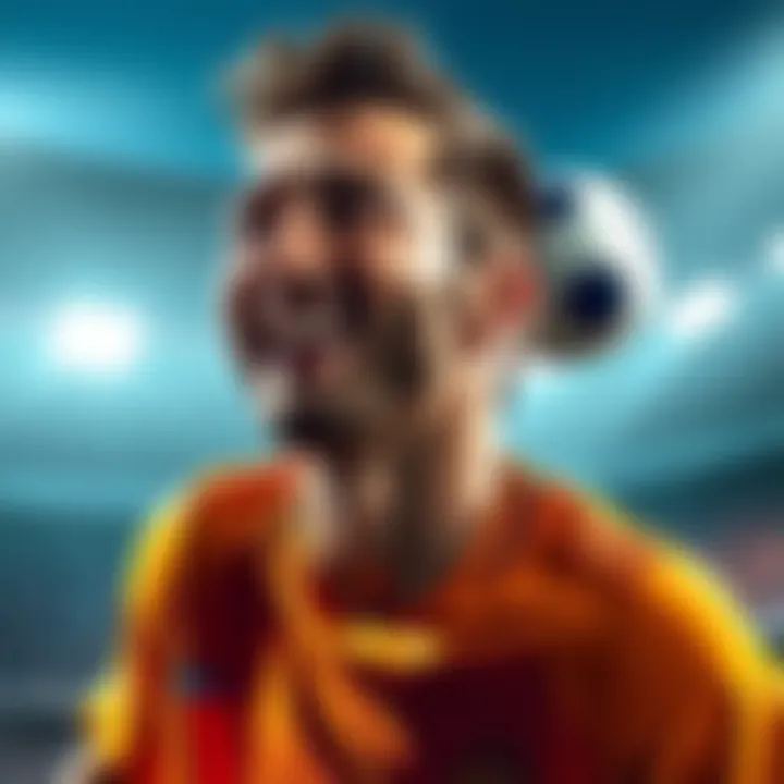 BobLottoBuilder celebrating his recent successful bets on goal scorers, smiling with a football in the background