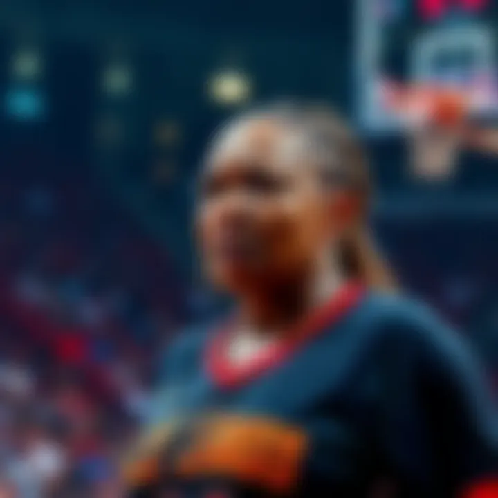 DeWanna Boomer looking concerned during a game