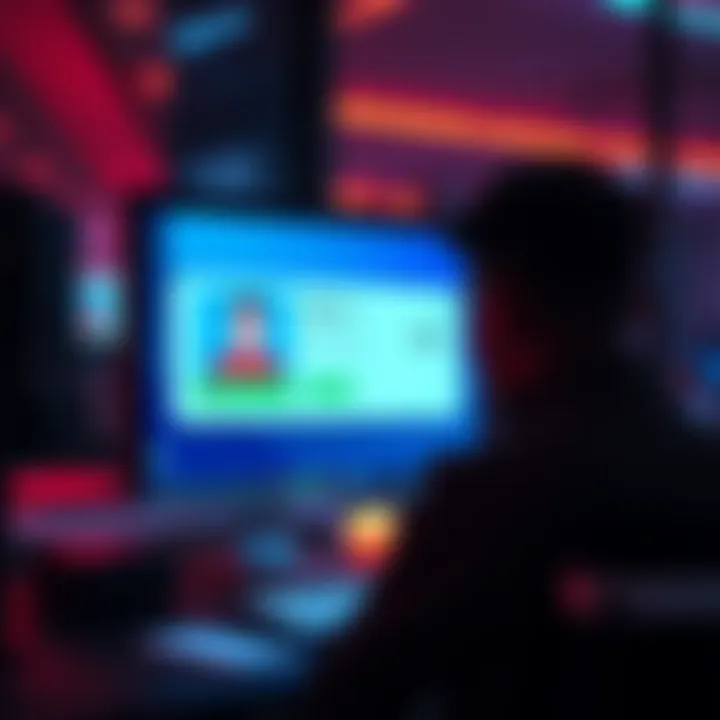 A person completing the ID verification on a computer with a $40 payment on the screen.