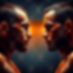 RDR and Caio Borralho in a tense stare down ahead of their UFC fight