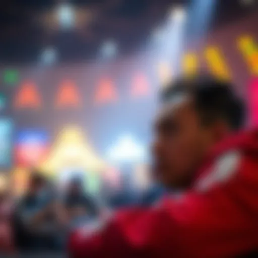 An American player struggles to log into GGpoker in Thailand, with a frustrated expression on their face. The scene reflects concerns about online gambling bans affecting foreign players.