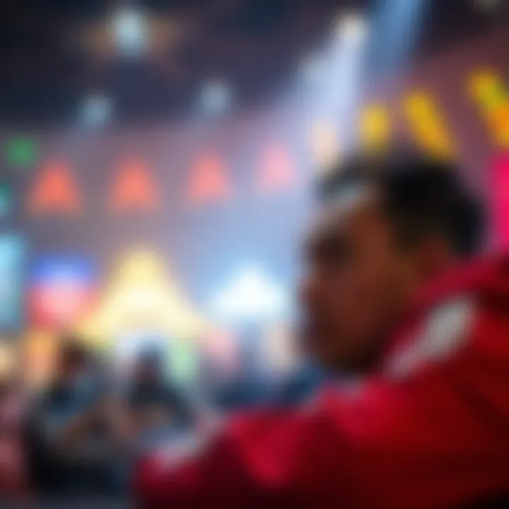 An American player struggles to log into GGpoker in Thailand, with a frustrated expression on their face. The scene reflects concerns about online gambling bans affecting foreign players.