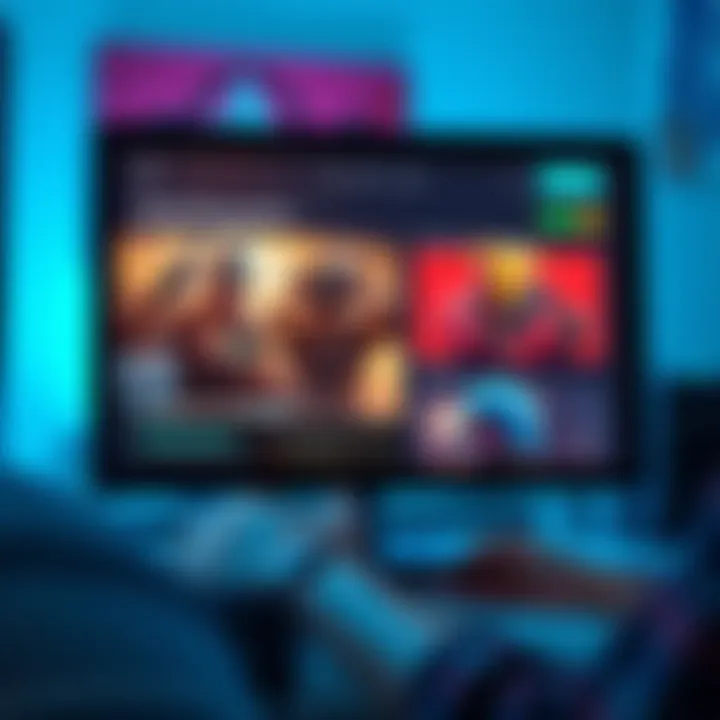 Person looking at a computer screen displaying restricted game content in Minnesota after returning from Wisconsin