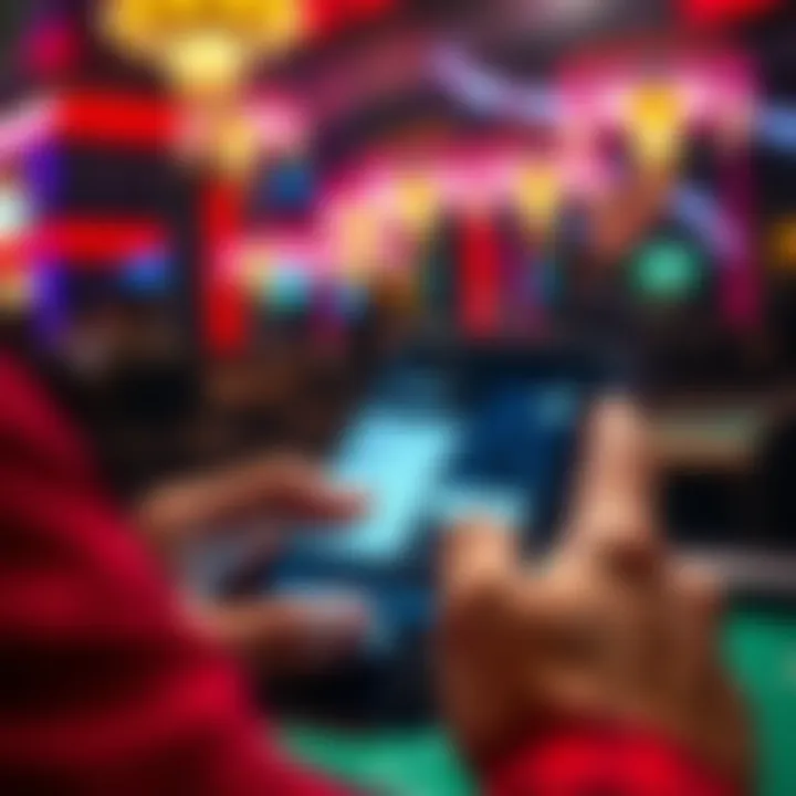A person using a smartphone to access WSOP tournament details without a new app