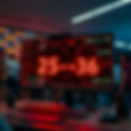 A computer screen shows unexpected numbers generated from an accidental click, with people discussing in the background.