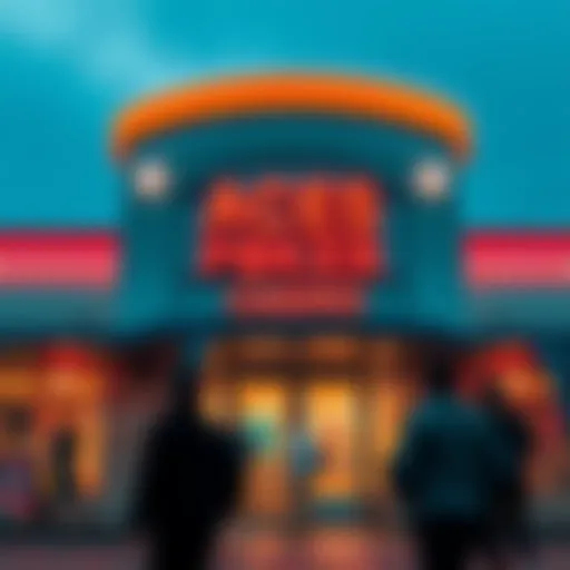 Exterior view of Aces Poker Casino showing people entering while security is visible at the entrance