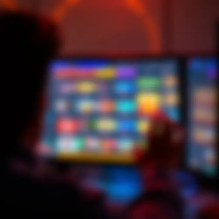 A person looking at a computer screen filled with active codes and promotional offers for rewards.