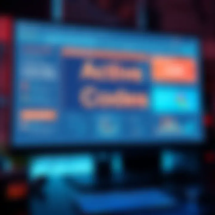 A computer screen displaying various active codes and tips for using them effectively.