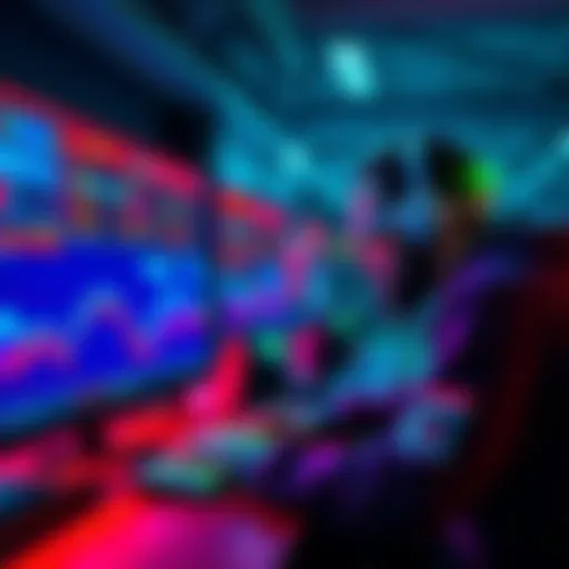 A person analyzing betting data on a computer with AI software.