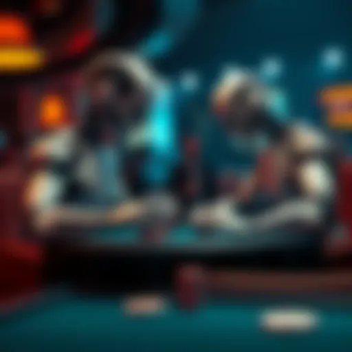 An AI program making a mistake while playing poker, highlighting issues with its reliability in card games.