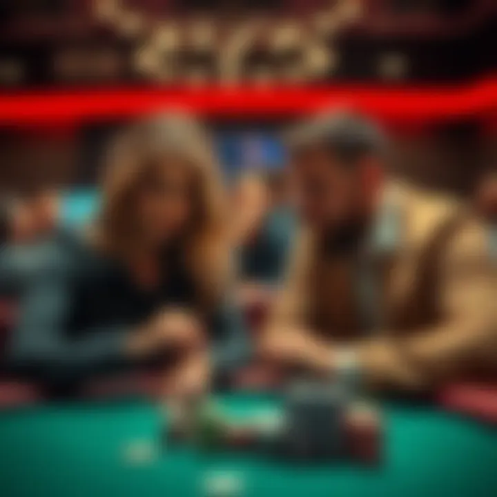 Angela Rogan and her son Darach face off in an intense poker game in Madrid, showcasing family rivalry and skill.