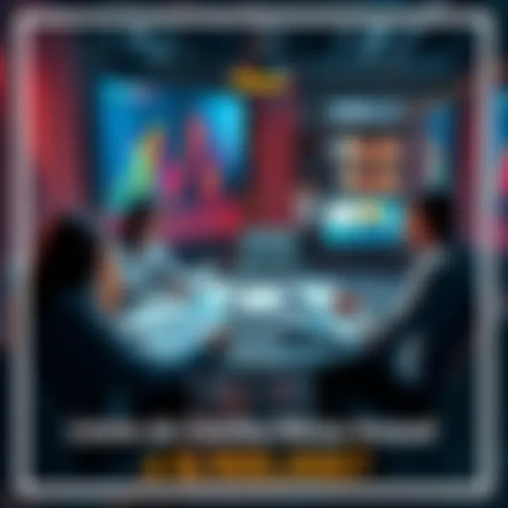 People discussing the annual bonus credit limit for promotions, with documents and calculators on the table.