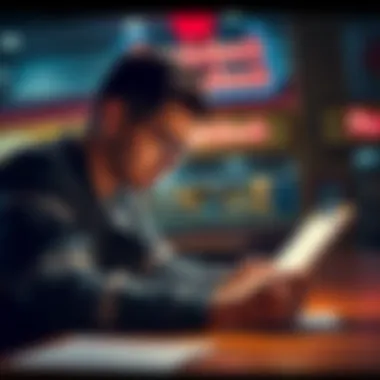 Person applying for a second job at Applebee's Individual filling out a job application at Applebee's, showing determination and hope for better financial stability