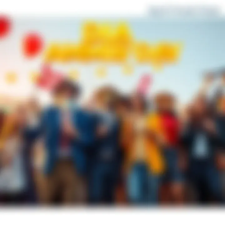 A group of people laughing and joking together, wearing playful costumes and holding funny props to celebrate April Fools' Day.