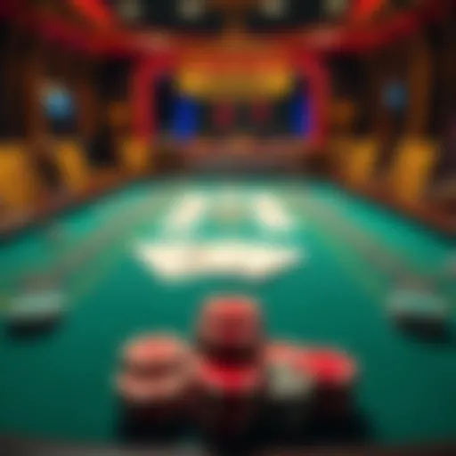 A baccarat table showing cards and chips, illustrating a potential big win that no one bet on.