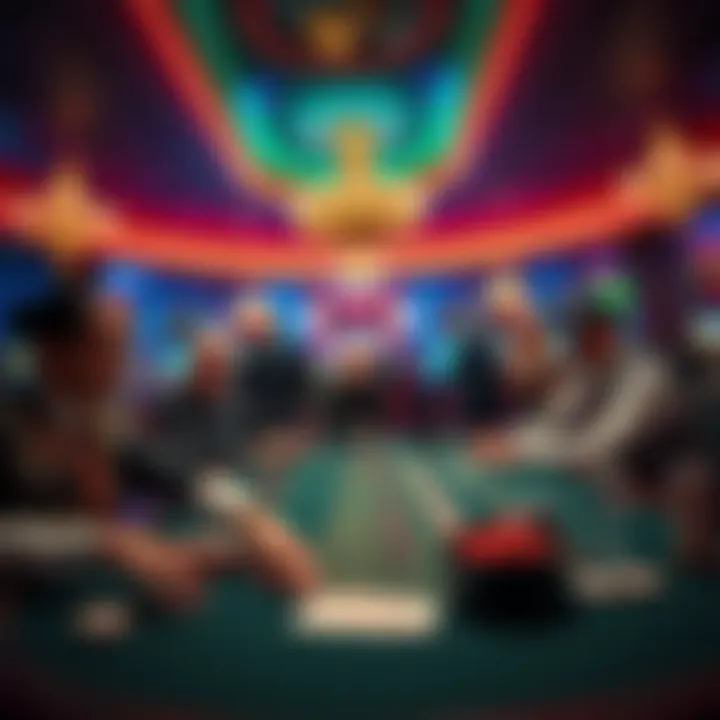 Players enjoying a baccarat game at a table in a Las Vegas casino