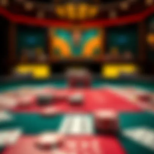 A baccarat table showing cards and chips, highlighting the importance of discipline in the game.