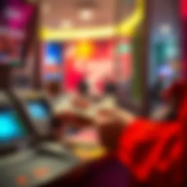A person depositing casino winnings into a bank account at a teller window
