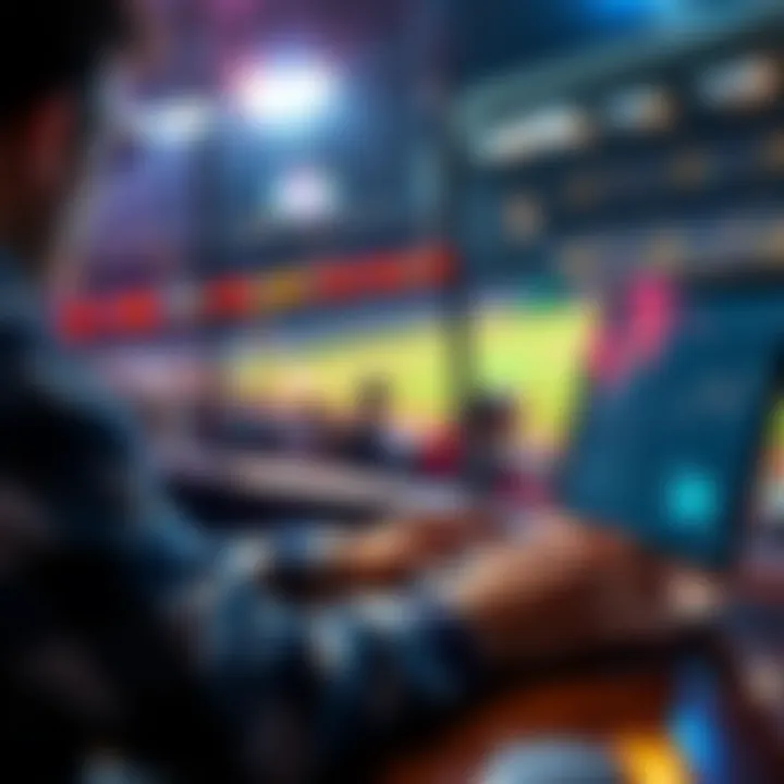 A person studying MLB game stats and analyzing betting options on a laptop
