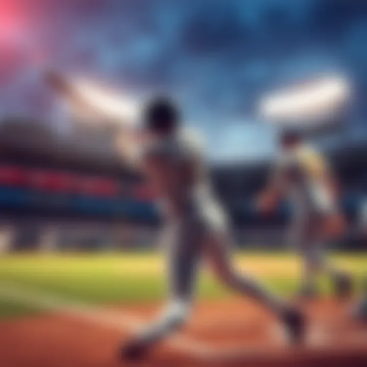 Baseball players swing bats during a home run contest at the MLB Wild Card Game
