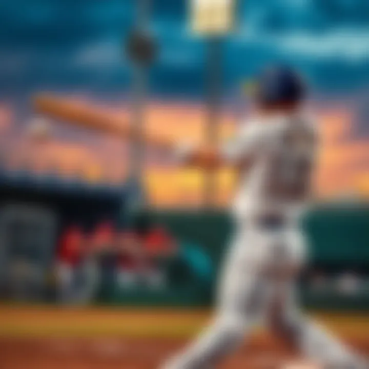 A baseball player swings at a pitch, sending the ball flying over the outfield fence during a game in 2026.