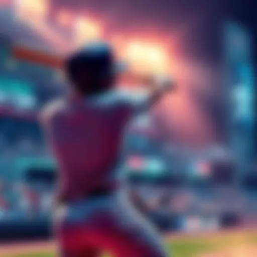 A baseball player swings a bat to hit a home run during a game