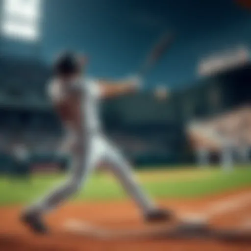 A baseball player swings and misses as the pitcher strikes him out during a game, showcasing the rise of strikeouts in baseball.
