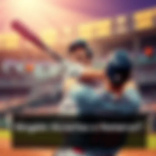 A frustrated baseball player missing a homerun swing, showcasing humor in the moment.