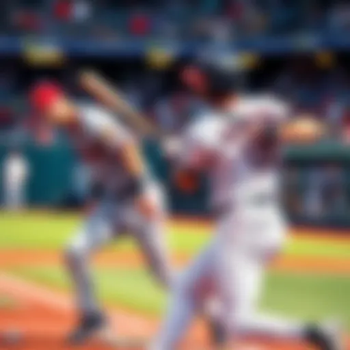Two baseball players competing during a World Baseball Classic game