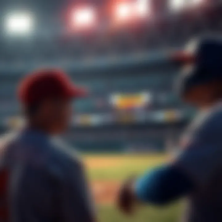 A tense moment in a baseball game with players looking disappointed after missing an easy scoring chance
