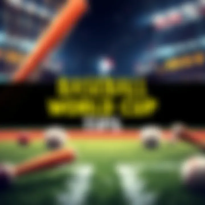 Baseball World Cup Betting Tips A graphic showing baseball elements and betting tips for the World Baseball Classic