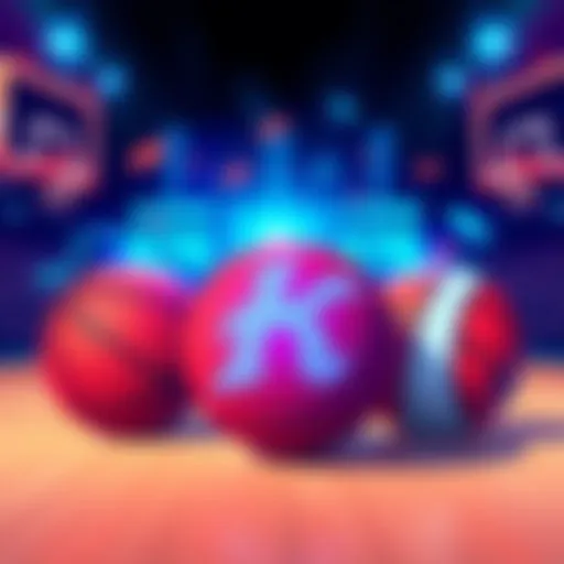 Illustration showing basketballs and betting odds symbols, representing betting analysis for three basketball games