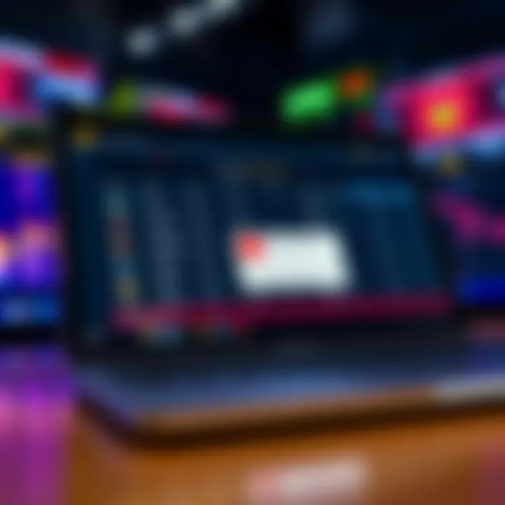 A close-up of a laptop screen showing basketball betting odds, highlighting a notice about a player's injury, with colorful betting graphics in the background