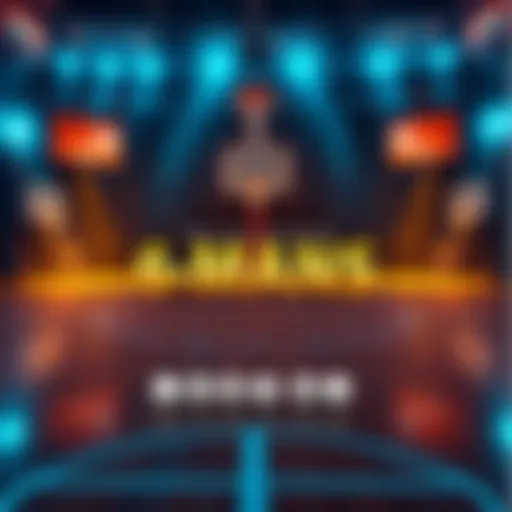 A graphic showing a basketball court with betting symbols and the title 6MANS highlighted.