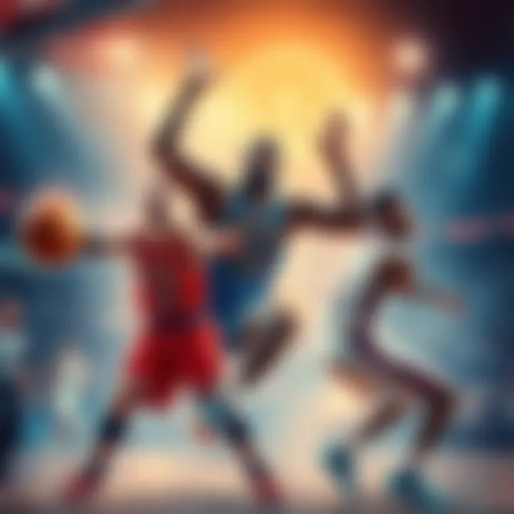 LeBron, Bachero, and Mitchell competing for the title of King of the Court tonight