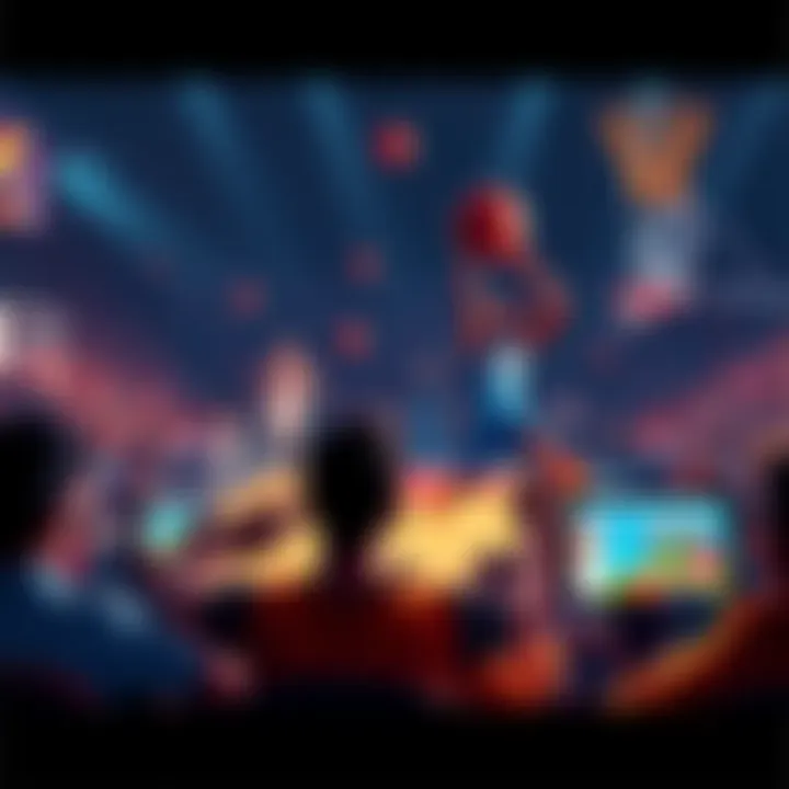 Fans engaging with NBS 21+ on various devices, showcasing the interactive features of digital basketball