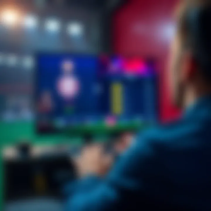 Live Betting on Bayern Game A person placing a live bet while watching a Bayern game on television, with focus on the screen showing the match score and odds.