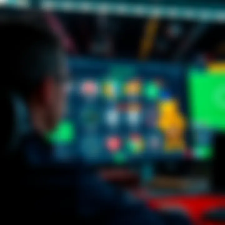 A beginner looking at various betting game options on a screen, considering strategies for Stake platform