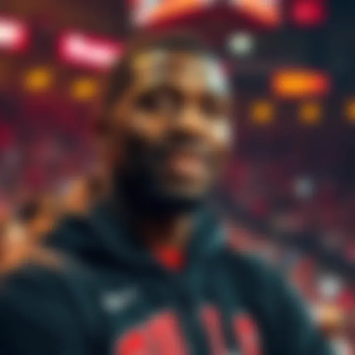 Ben Johnson confidently expressing his support for the Chicago Bulls before the game