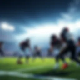 A football game between the Cincinnati Bengals and Baltimore Ravens, showcasing players on the field in action.