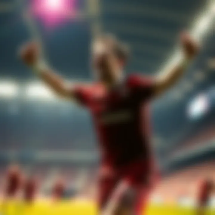 Berkly joyfully celebrates after scoring his first two goals of the season during a game