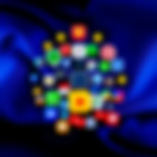 Collage of various gaming and betting app icons with a European Union flag background