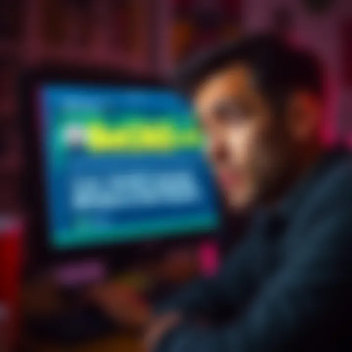 A frustrated person looking at a computer screen with a message about a hacked Bet365 account, expressing disappointment and concern.
