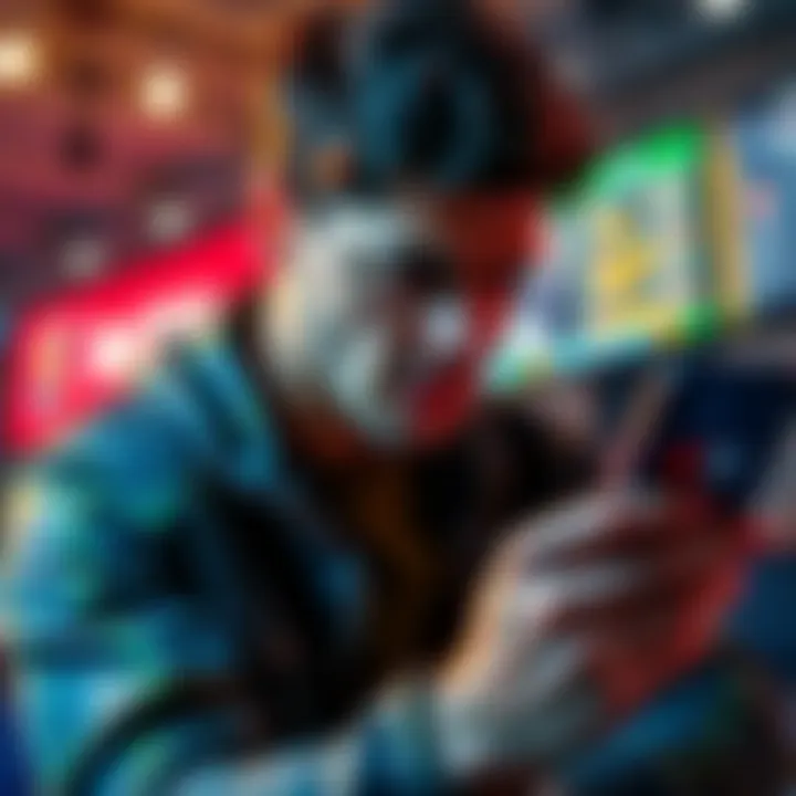 A frustrated individual looking at a betting app on their phone, depicting issues with bonuses and promotions.