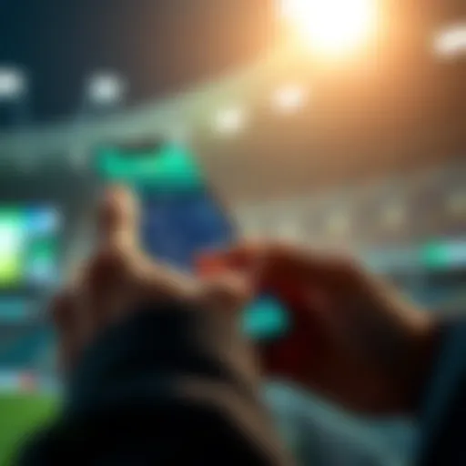 A person checking betting limits on a smartphone with Bet365 app open