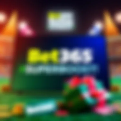 A display of Bet365 Superboost logo with betting coupons and cash prizes