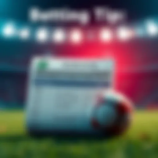A graphic showing a betting slip with odds and a sports icon